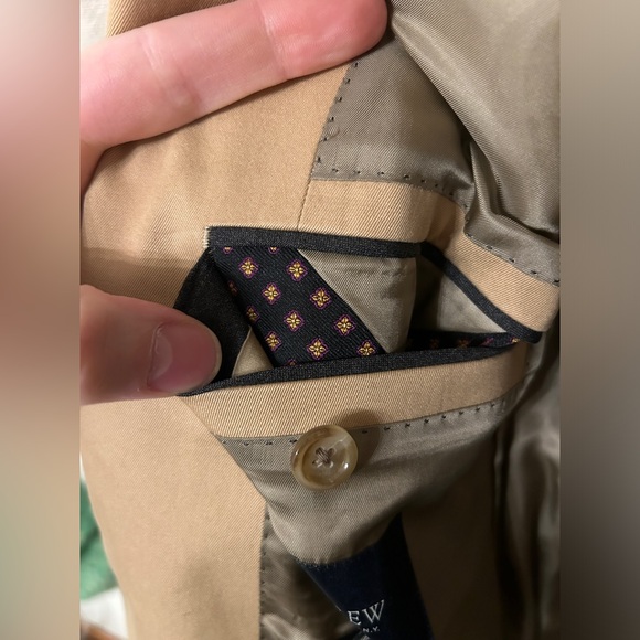 J. Crew Ludlow suit jacket, tan cotton, 40L - Picture 7 of 7